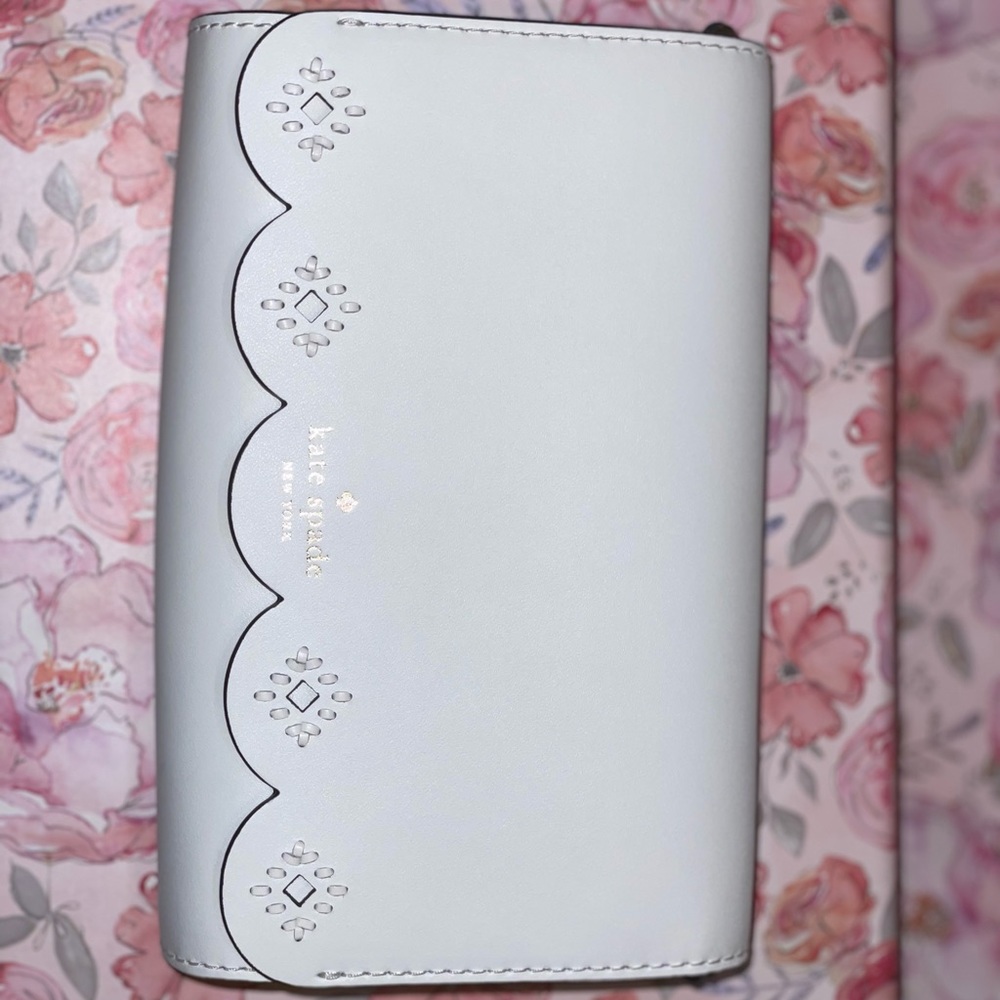 Kate spade white leather crossbody
